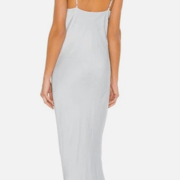 Shona Joy Bias Cowl Slip Maxi Dress Cloud Blue Size 6 - Picture 3 of 8